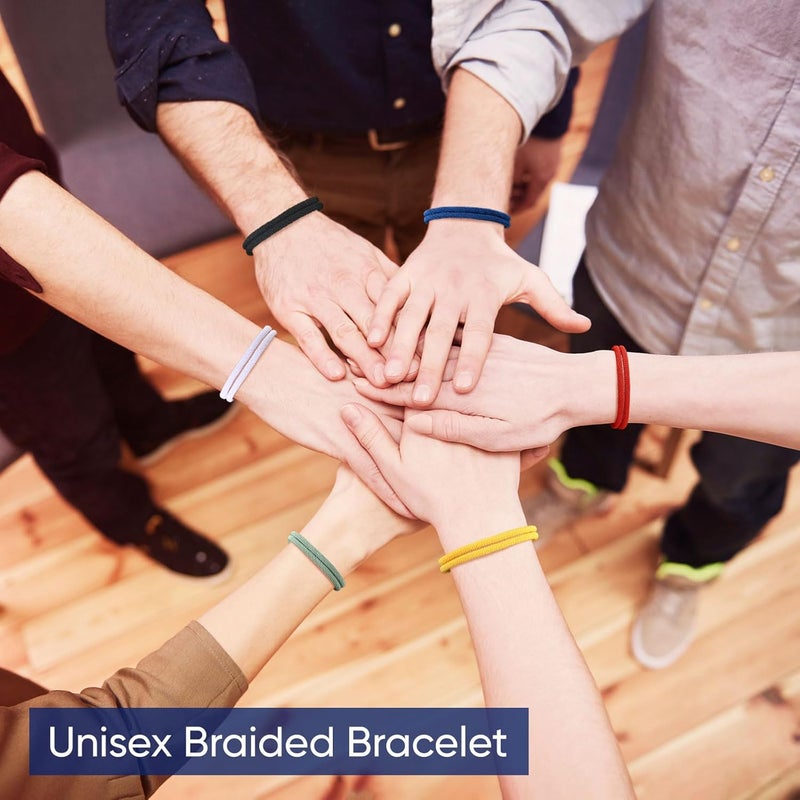 TempBeau Store Nautical Braided Rope Bracelets Set - 6 Pcs Adjustable Braided Cord Bracelet, Handmade Navy Marine String Bracelet with Metal Knot, Men Women Braided Bracelets Gifts - Image 2